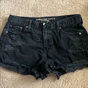 American Eagle Black Booty Shorts